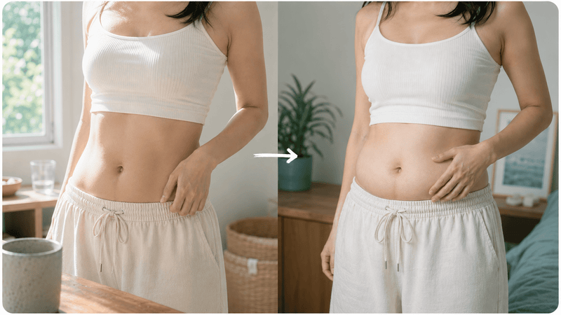 It's not weight gain. It's bloating