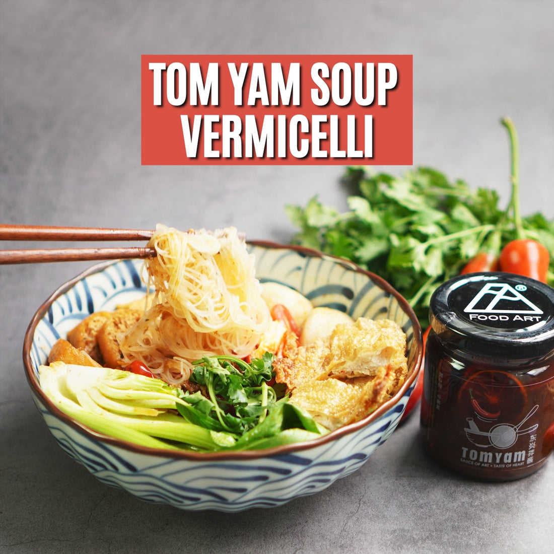 如何轻松，简单的煮出一碗美味的东炎米粉素食汤‼️ 🍜 😋 || Simple, delicious Tomyam Quinoa Vermicelli Vegetarian Soup Recipe 🤩 - Food Art Store