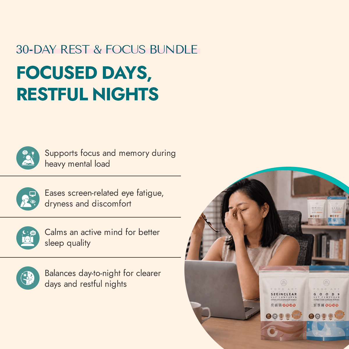 30-Day Rest & Focus Bundle - Food Art Store