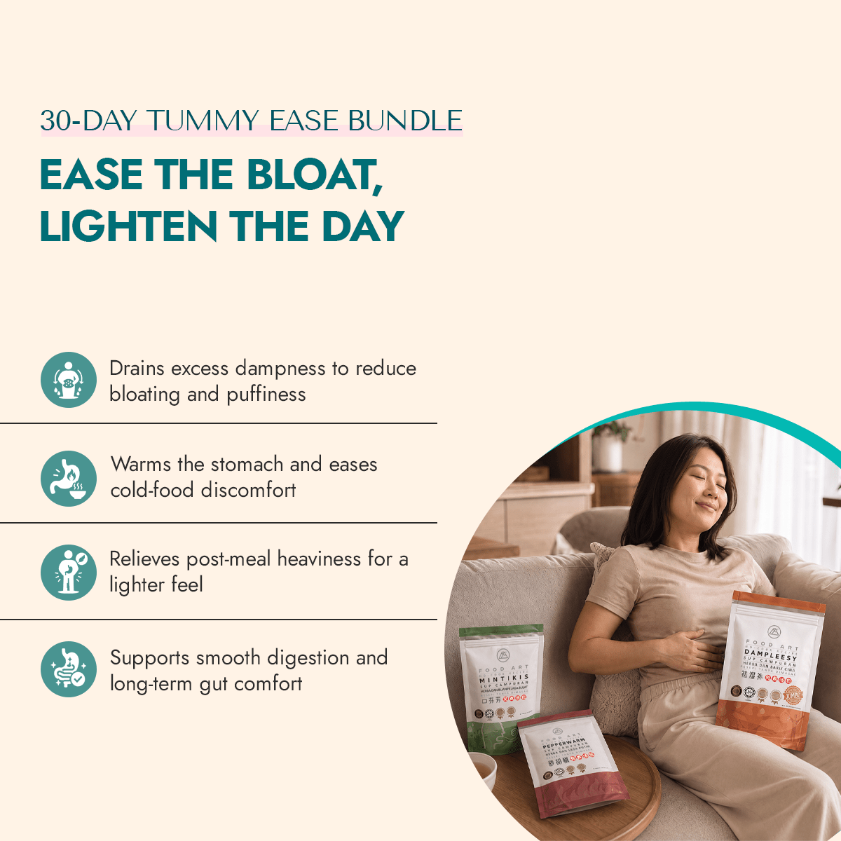 30-Day Tummy Ease Bundle - Food Art Store