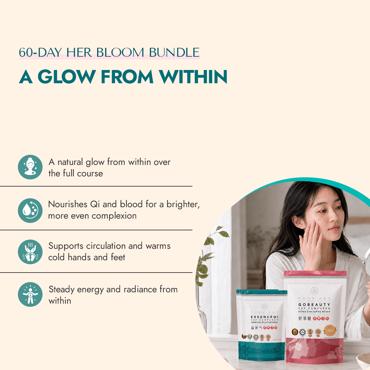 60-Day Her Bloom Bundle - Food Art Store