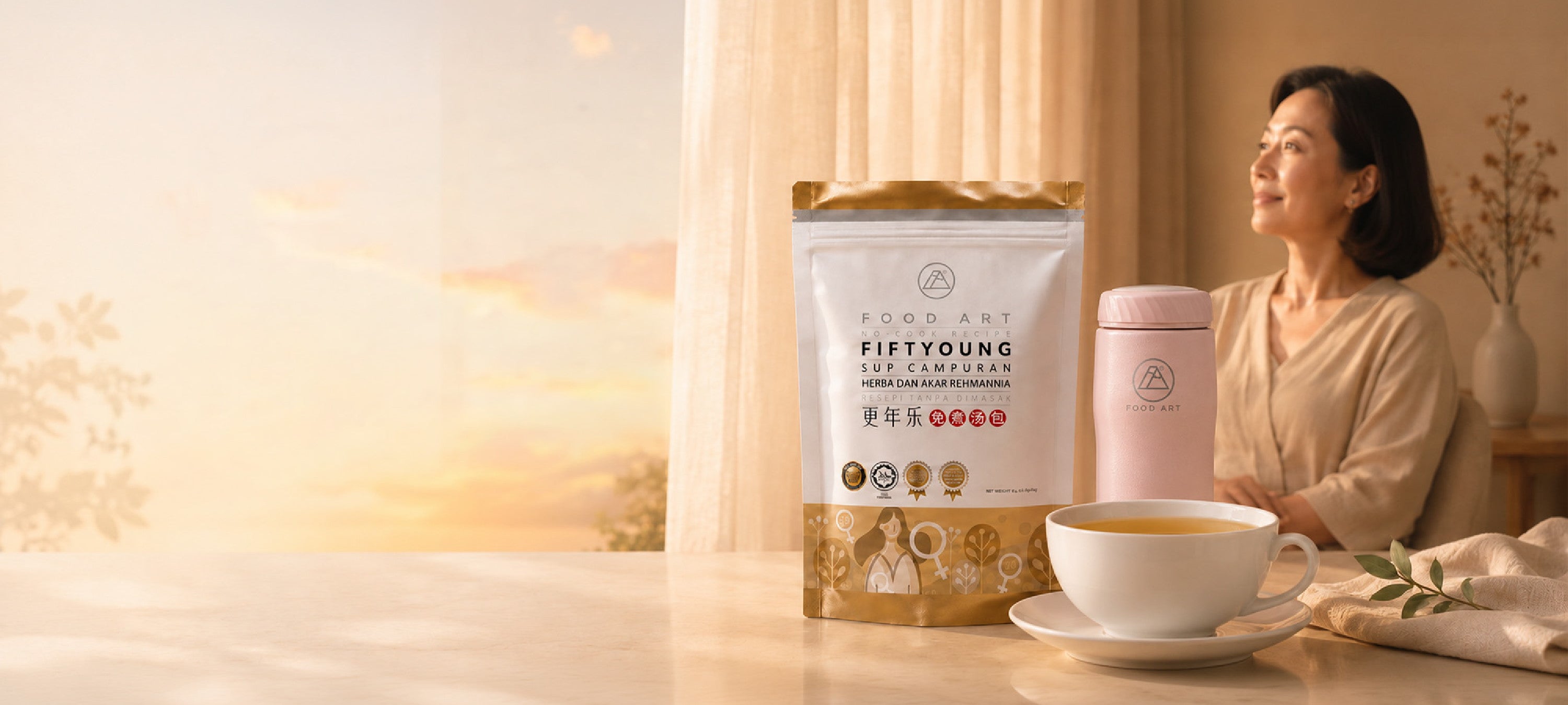 Food Art Fiftyoung - Nourish yourself through menopause, new no-cook herbal soup